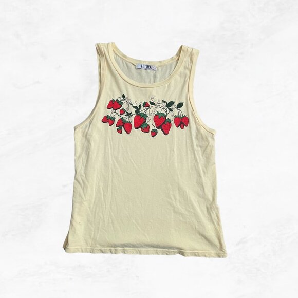 LETLUV Strawberry Graphic Tank Top - Picture 2 of 6
